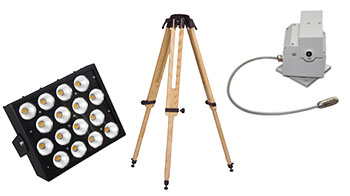 EMC test equipment accessories like pan/tilt unit or LED lamp
